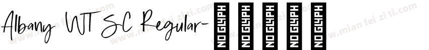 Albany WT SC Regular字体转换